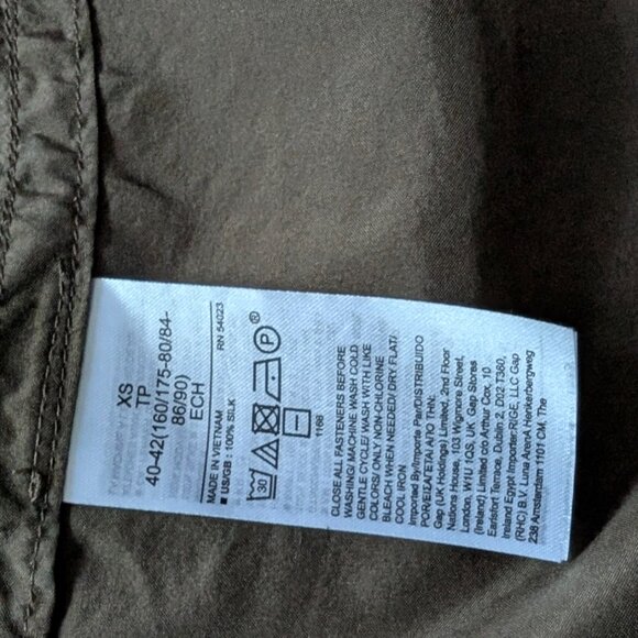 Banana Republic all silk utility shirt - Picture 6 of 9